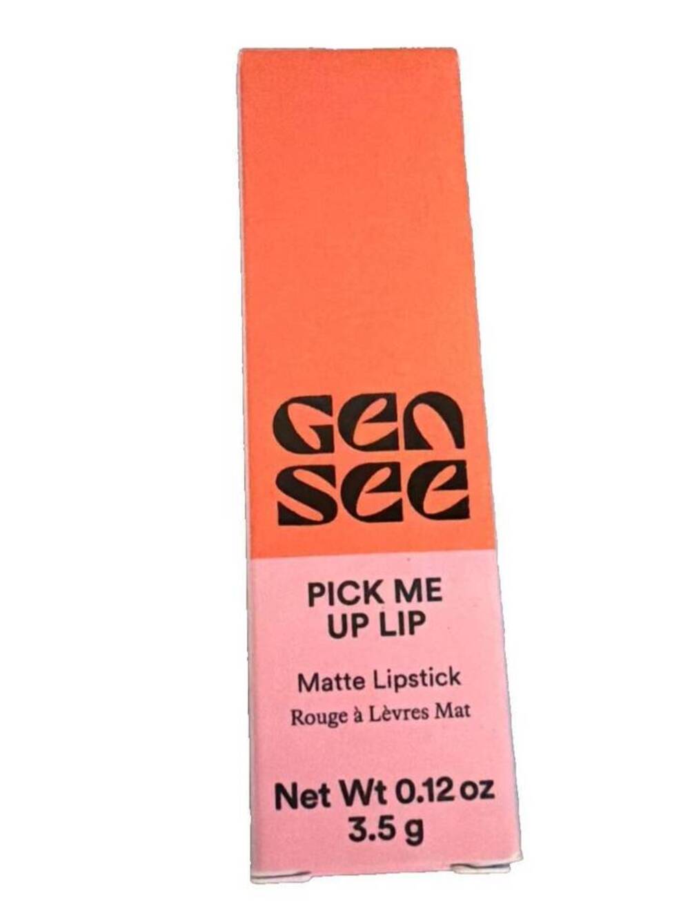Gen See Pick Me Up Lip Matte Lipstick 3.5g 0.12 oz Vegan Cruelty Free New